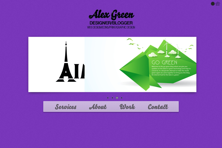 Alex Green website preview